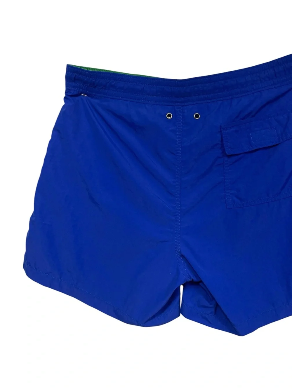 90s Polo Ralph Lauren Swim Trunks Blue Logo Med Bathing Suit Shorts Sports Beach
